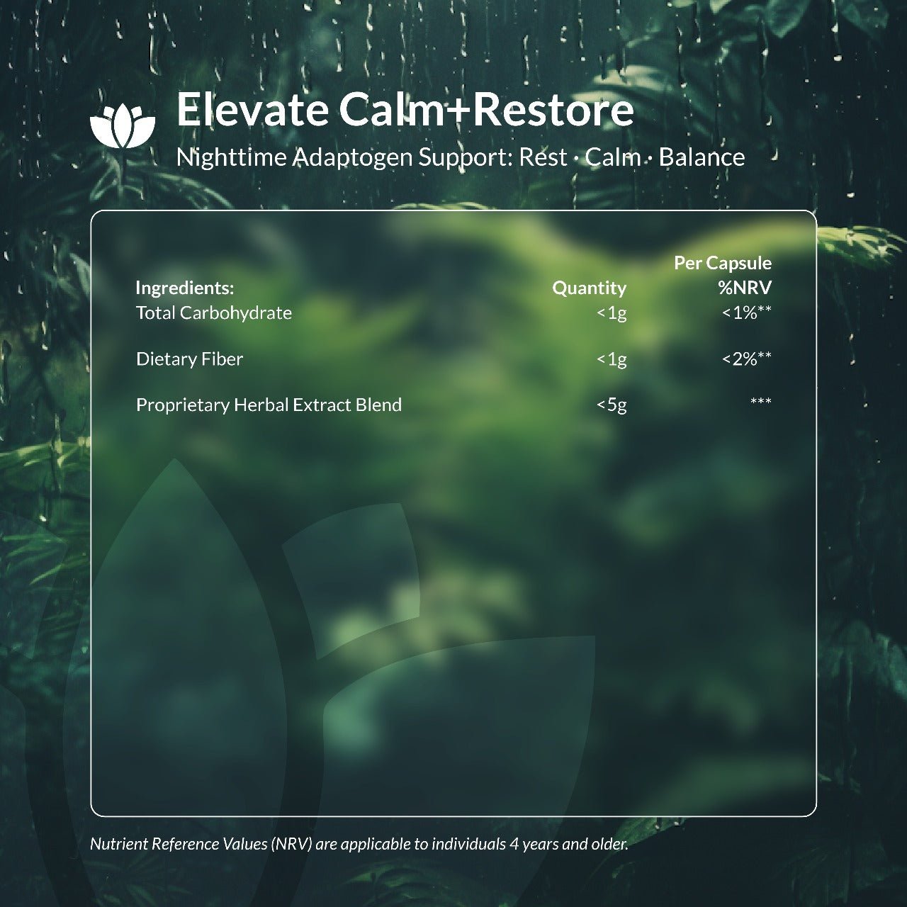 Elevate Calm+Restore - 30 Capsules - Elevate Wellness