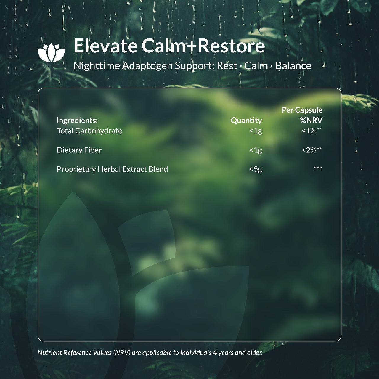 Elevate Calm+Restore - 30 Capsules