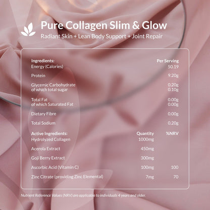 Pure Collagen Slim & Glow - 300g - Elevate Wellness